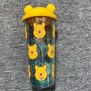 Oh My Disney Winnie the Pooh Tumbler glitter filled cup drinking ware